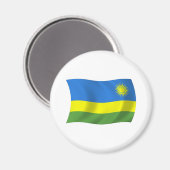 Rwandese Vlagmagneet Magneet (Voorkant / Achterkant)