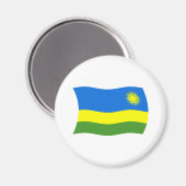 Rwandese Vlagmagneet Magneet (Voorkant / Achterkant)
