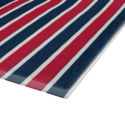 RWB Baseball Coord Stripes 1-15x11 CUTTING BOARD Snijplank (Hoek)