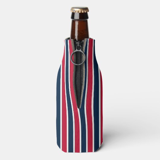 RWB Baseball Coord Stripes 1-FLES KOOLER Flesjeskoeler (Fles Achterkant)
