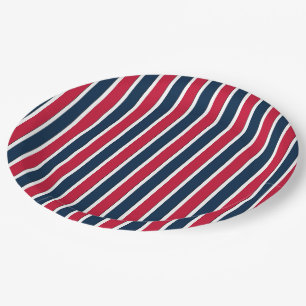 RWB Baseball Coord Stripes 1-PAPIER BORDEN Papieren Bordje