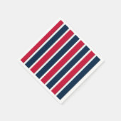 RWB Baseball Coord Stripes 1-PAPIER PARTY NAPKINS Servetten (Hoek)