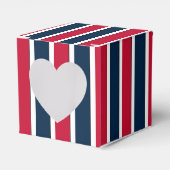 RWB,Baseball Coord Stripes 1-PARTIJ FAVOR BOX,hrt Bedankdoosjes (Voorkant Zijde)