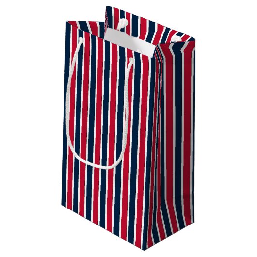 RWB Baseball Coordinating Stripes 1-GIFT BAG S Klein Cadeauzakje (Achterkant Gekanteld)