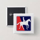 RWB-HORSRIDER VIERKANTE BUTTON 5,1 CM (Voorkant /achterkant)
