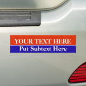 RWB-Sjabloon Bumpersticker (Op auto)
