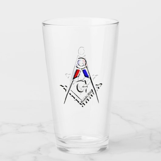 (RWB) Vrijmetselaars Glas (Voorkant)