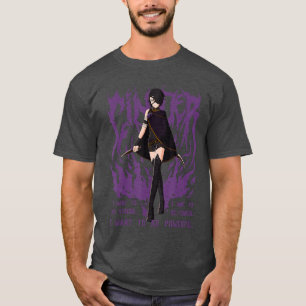 RWBY Cinder Fall Heavy Metal Anime Cartoon grappig T-shirt