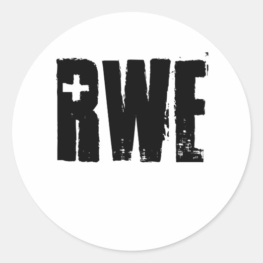 RWE RONDE STICKER (Voorkant)