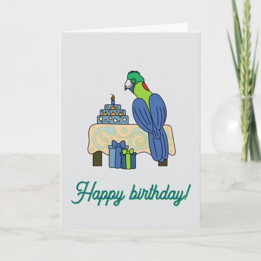 Rwenzori turaco Birthday  Kaart (Voorkant)