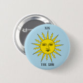 RWS Tarot - De zon Ronde Button 5,7 Cm (Voorkant /achterkant)