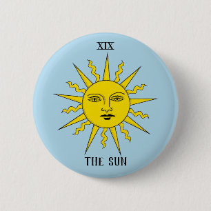 RWS Tarot - De zon Ronde Button 5,7 Cm