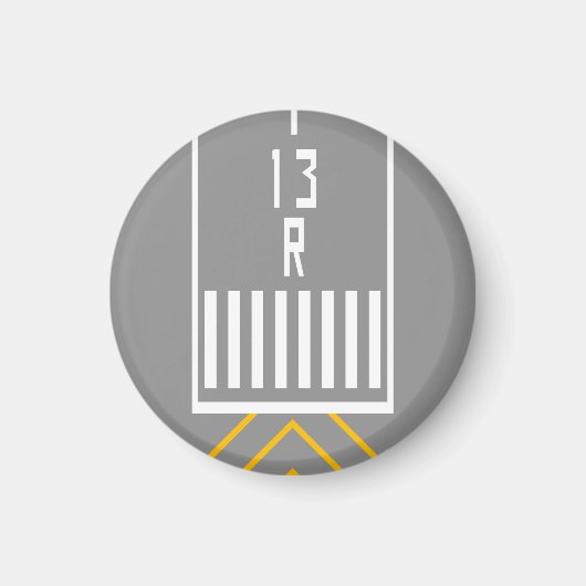 RWY-drempel 13R Magneet (Voorkant)