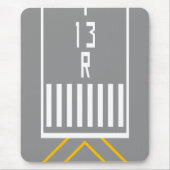 RWY-drempel 13R Muismat (Voorkant)