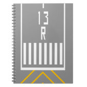 RWY-drempel 13R Notitieboek (Voorkant)