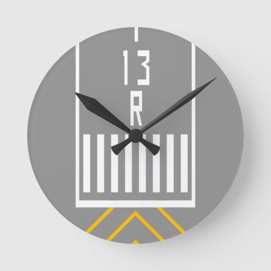 RWY-drempel 13R Ronde Klok (Voorkant)