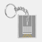 RWY-drempel 13R Sleutelhanger (Voorkant Links)