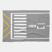 RWY-drempel 13R Theedoek (Horizontaal)