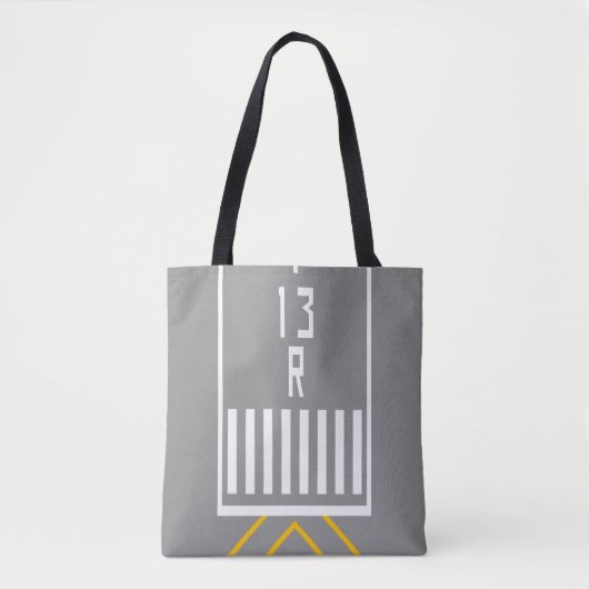 RWY-drempel 13R Tote Bag (Voorkant)