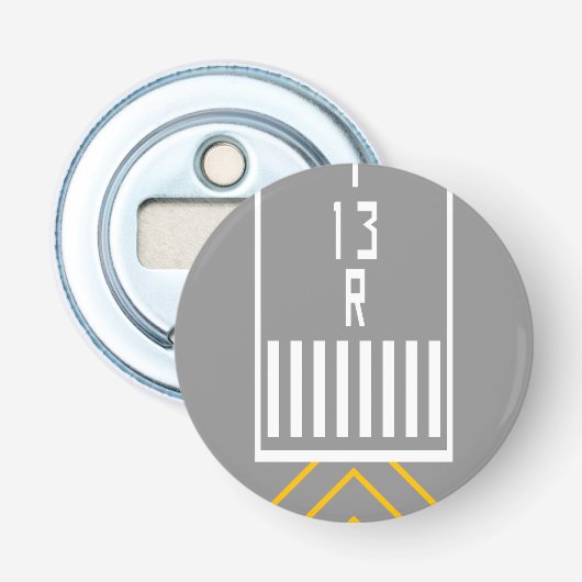 RWY Threshold 13R Button Flesopener (Voorkant)