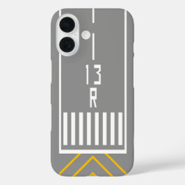 RWY Threshold 13R iPhone 16 Hoesje