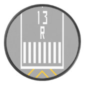 RWY Threshold 13R Hockey Puck (Voorkant)