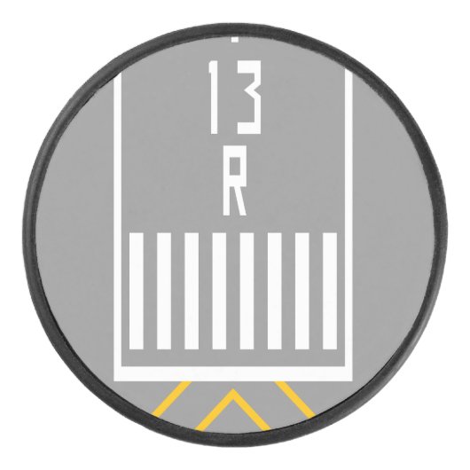 RWY Threshold 13R Hockey Puck (Voorkant)