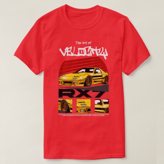 RX7 1989 JDM 1 T-SHIRT (Design voorkant)
