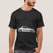 RX7 FD 13B Turbo Rotary Car T-Shirt (Voorkant)