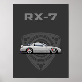 RX7 FD-rotary JDM-auto Poster