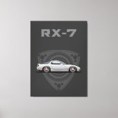 RX7 FD rotary JDM car Canvas Afdruk (Voorkant)