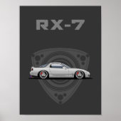 RX7 FD rotary JDM car Poster (Voorkant)