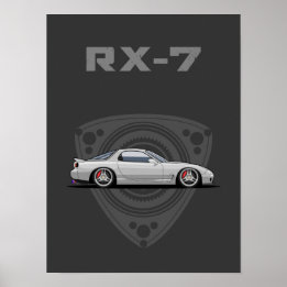 RX7 FD rotary JDM car Poster