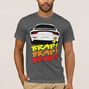RX7-shirt met thema BRAP T-shirt