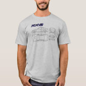 rx8 blauwdruk shirt (Voorkant)