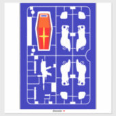 rx-78 gundam gunpla plamo model runner kit ray sticker (Vel)