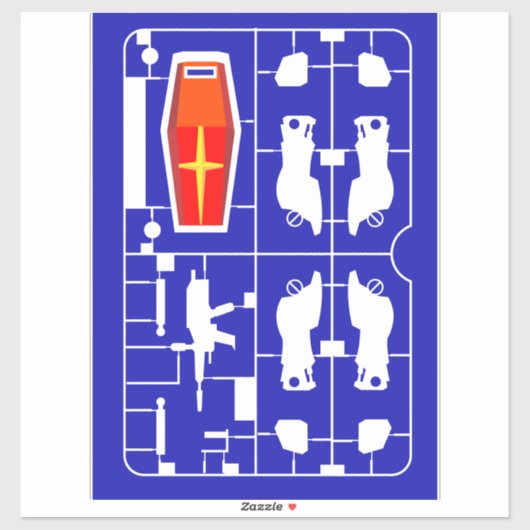 rx-78 gundam gunpla plamo model runner kit ray sticker (Vel)