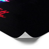 RX-8 bij nacht Poster (Hoek)