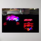 RX-8 bij nacht Poster (Voorkant)