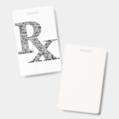 Rx apothecary vintage ads badge (Voor- en achterkant)