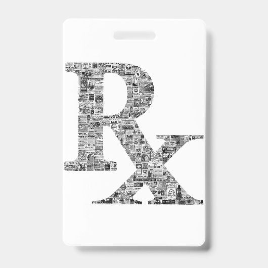 Rx apothecary vintage ads badge (Voorzijde)