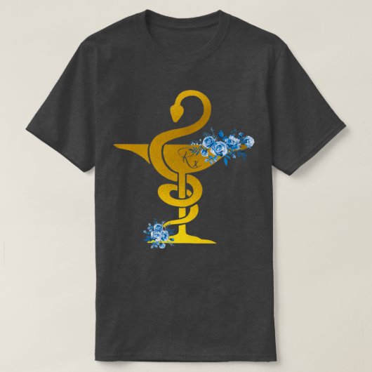 Rx Caduceus Art Bowl van Hygieia 3 T-shirt (Design voorkant)