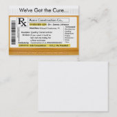 RX Cure Gepersonaliseerd verkoopkaart Visitekaartje (Voorkant / Achterkant)