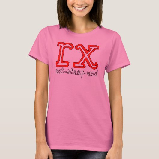 RX - Eat Sleep WOD Dames Burnout T-shirt (Voorkant)