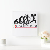 RX - Evolutiegrafiek "Elite Fitness" wandklok (Huis)