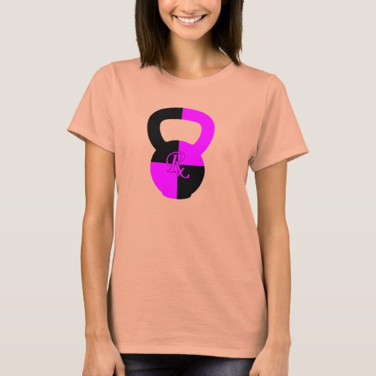 RX Kettlebell - Contrastuitbarsting voor dames T T-shirt (Voorkant)