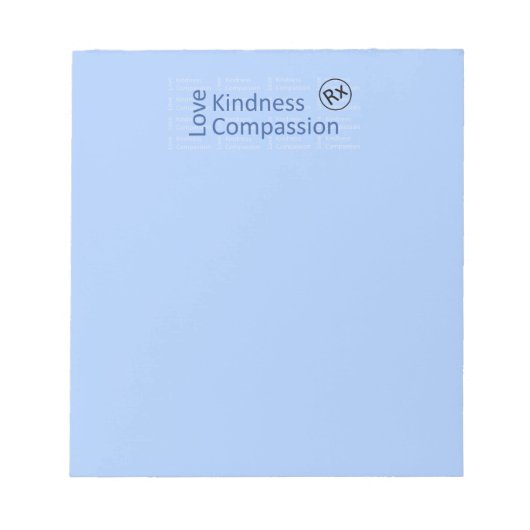 "Rx: Liefde, Kindness, Compassie" Notitieblok (Voorkant)