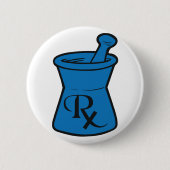 RX Logo Ronde Button 5,7 Cm (Voorkant)