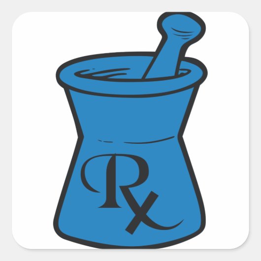 RX Logo Vierkante Sticker (Voorkant)