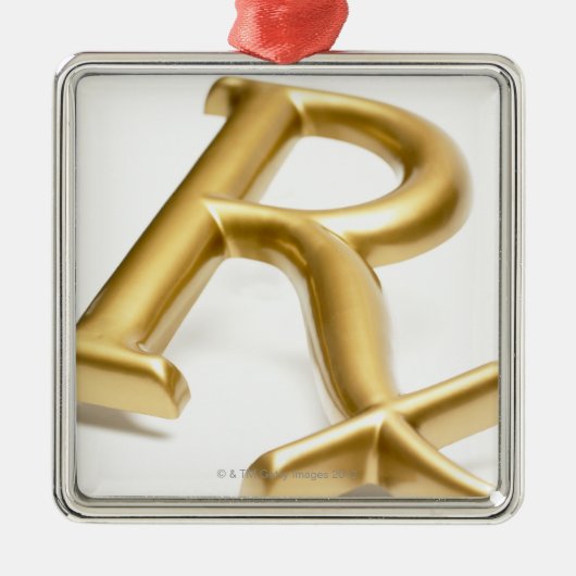 Rx-medicijnteken Metalen Ornament (Voorkant)